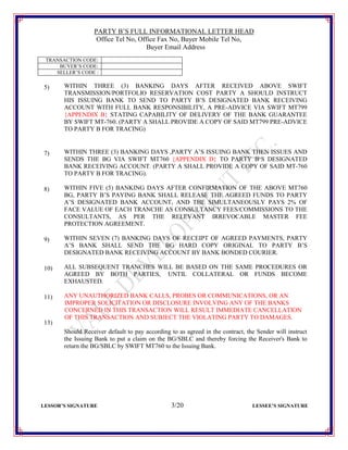 Hsbc Contract Note Purchase BG SBLC HSBC London Contract (40+2) | PDF