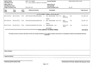 eLogistics for the Department of State
 