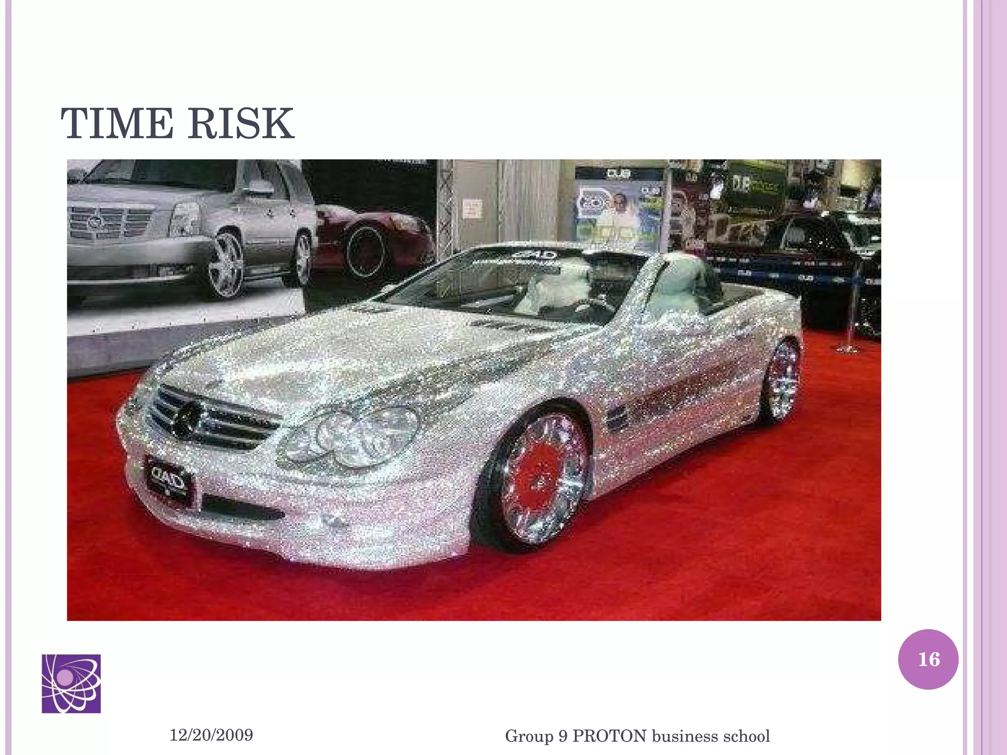 TIME RISK 12/20/2009 Group 9 PROTON business school 