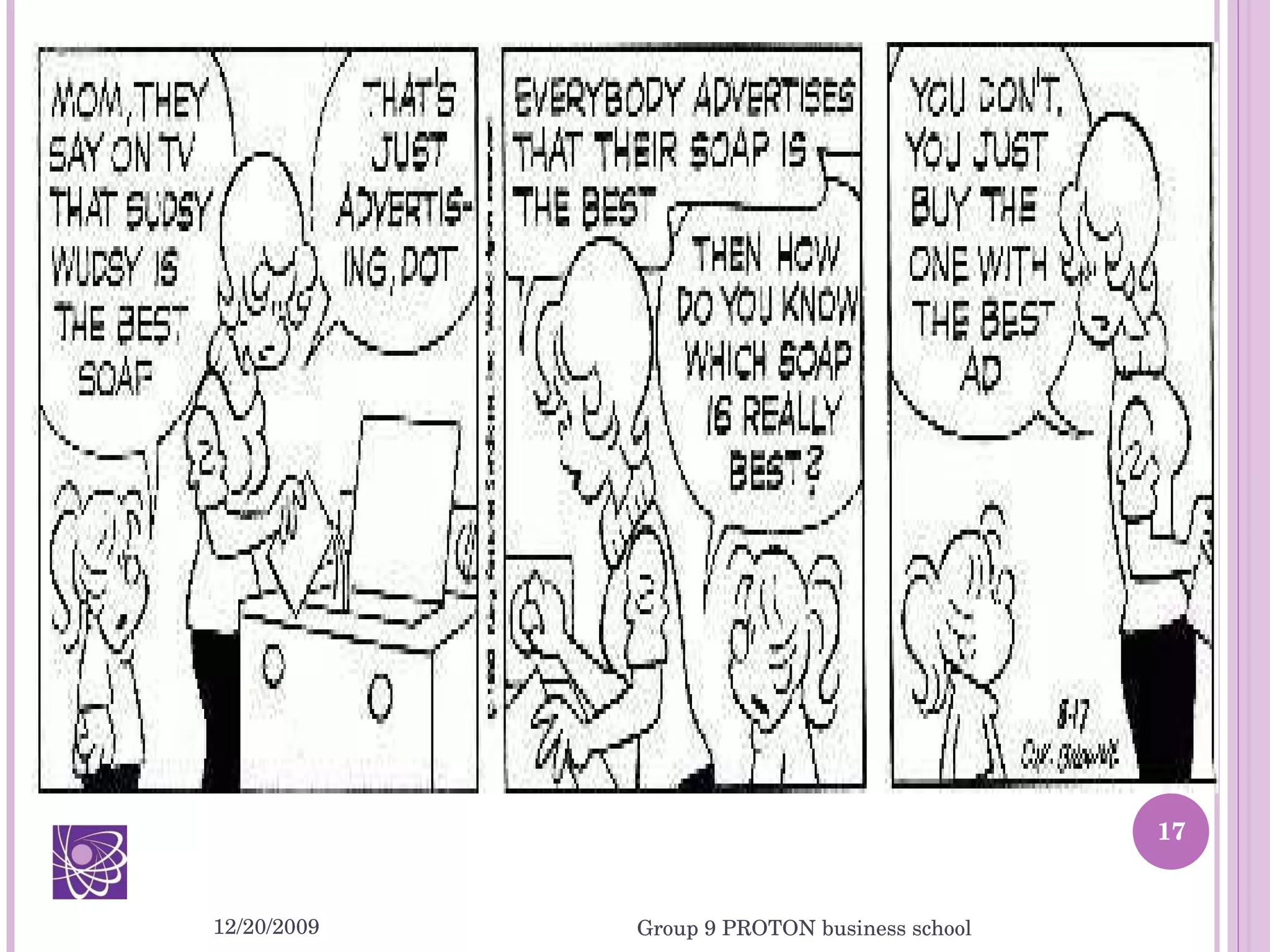 12/20/2009 Group 9 PROTON business school 