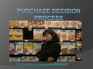 Purchase Decision Process http://www.flickr.com/photos/ejchang/2453638524/ 