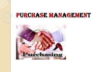 Purchase Management
 