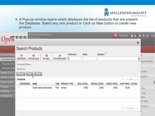 4. A Pop-up window opens which displayes the list of products that are present the Database. Select any one product or Click on New button to create new product. 