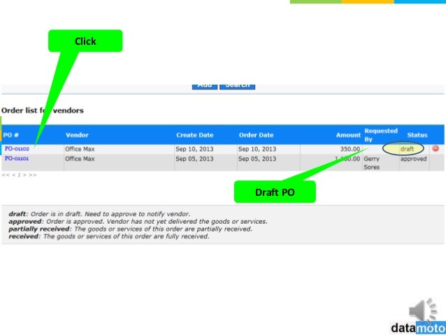 online purchase order system by http datamoto com purchase order online system
