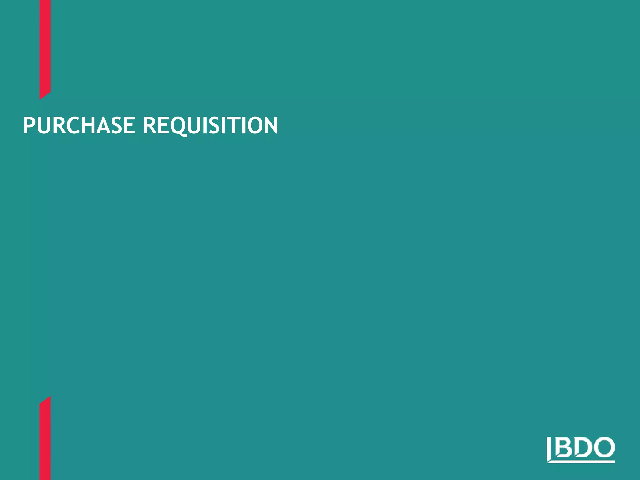 Purchase requisition | PPT