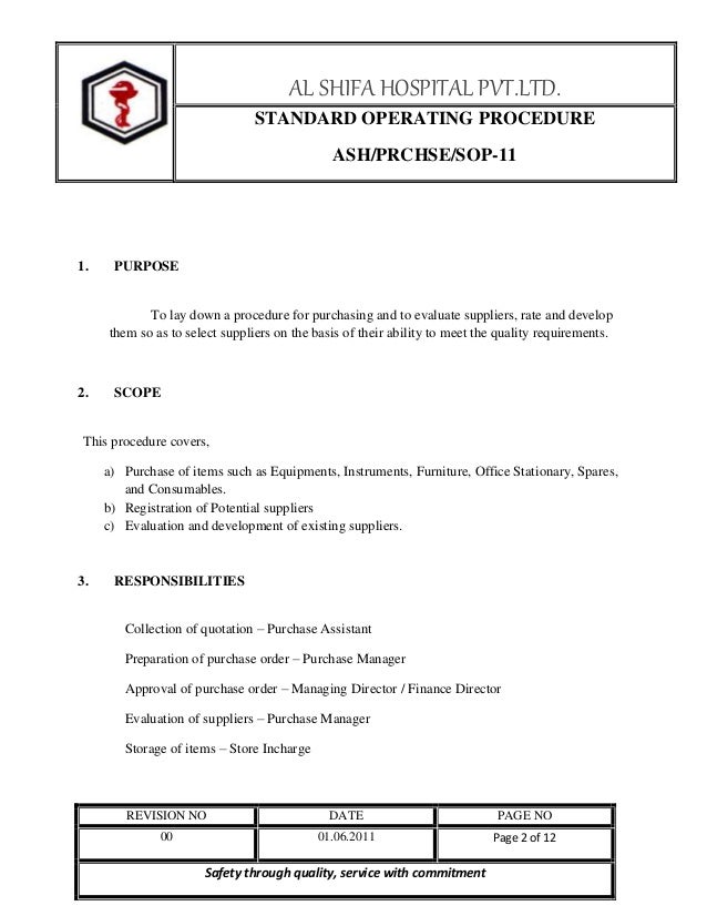 purchasing order letter sample