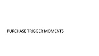 PURCHASE TRIGGER MOMENTS
 