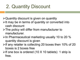 Quantity Discount Example In Store Purchasing and inventory control in drug store | PPTX