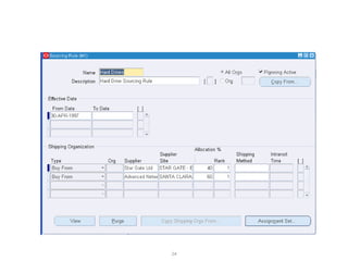 Oracle R12 Work Order With Routing Steps R12 EBS ORACLE PURCHASE OVERVIEW AND FEATURES AND FUNCTION | PPTX