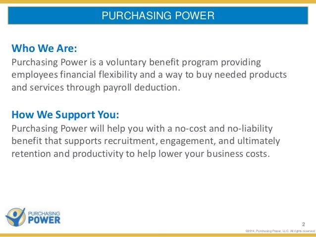 What services does Purchasing Power provide?