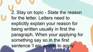 Purposive Communication lesson8 application letter | PPTX