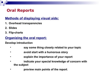 Oral Report Example Comprehensive Guide to Effective Oral Presentations and Reports | PPTX