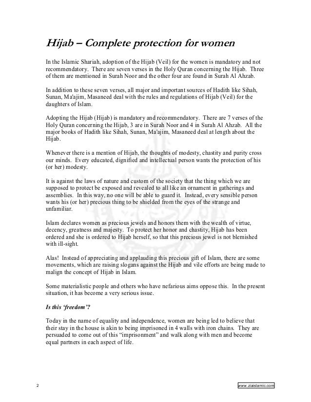 HIJAB - Complete protection for women