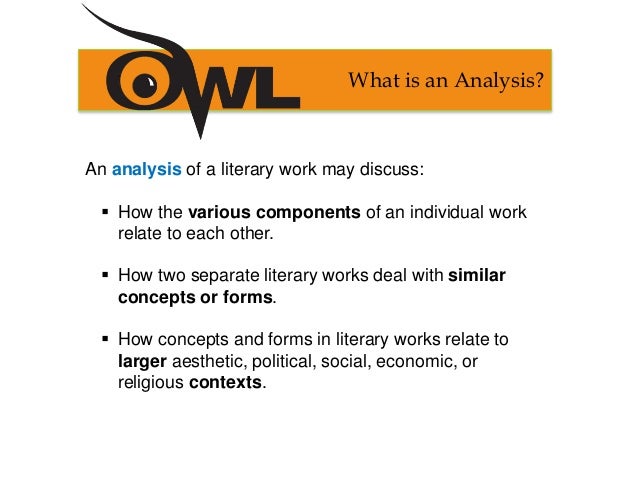 purdue owl literary analysis