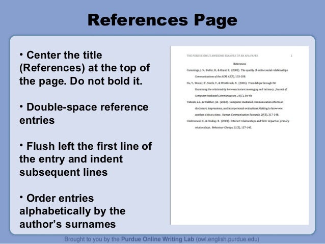 Purdue Owl Apa Style Guide