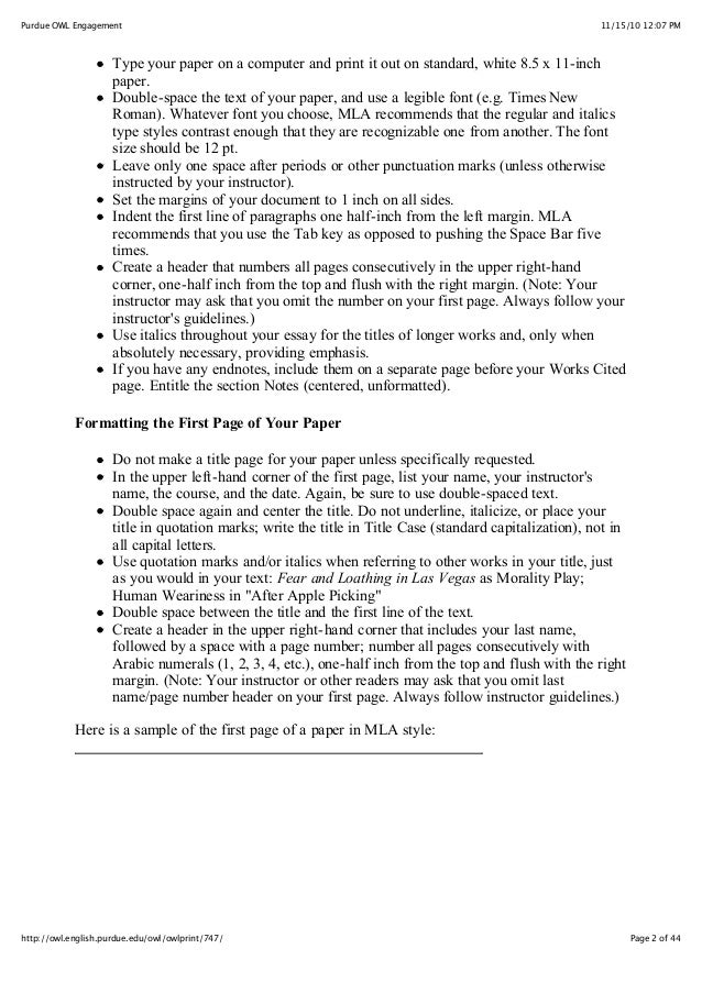 mla style guide mla footnote format