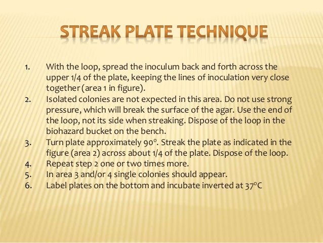 pure culture techniques pure culture technique