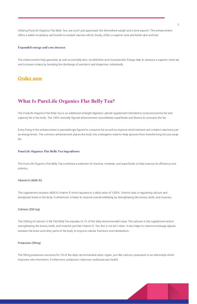 Flat Belly Tea Reviews 2021-Purelife Organics Does It Work?