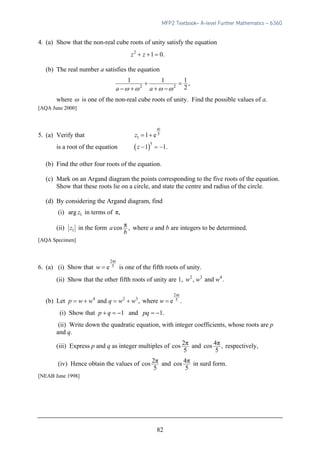 Pure Math Unit 2 Module 2 Pure Mathematics Unit 2 - Textbook | PDF