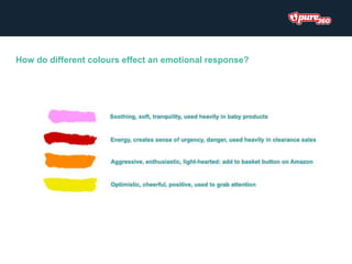 How do different colours effect an emotional response?
 