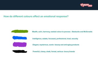 How do different colours effect an emotional response?
 