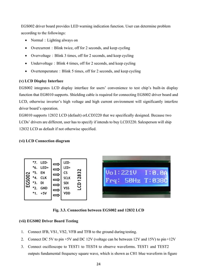Design and Development of 1000W pure sine wave inverter using EGS002