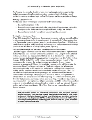 5 Reasons Why MSPs Should Adopt IBM PureSystems