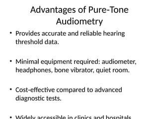 Pure Tone Audiometry Presentation - A Complete Guide | PPTX