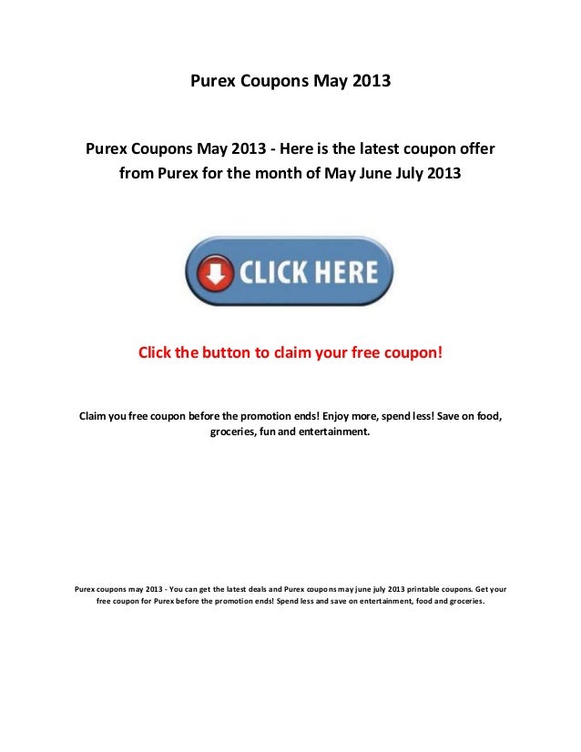Purex Coupon Printable Purex Coupon Printable