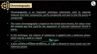 Purification And Analysis Of Organic Compounds 01 : Class Notes ...