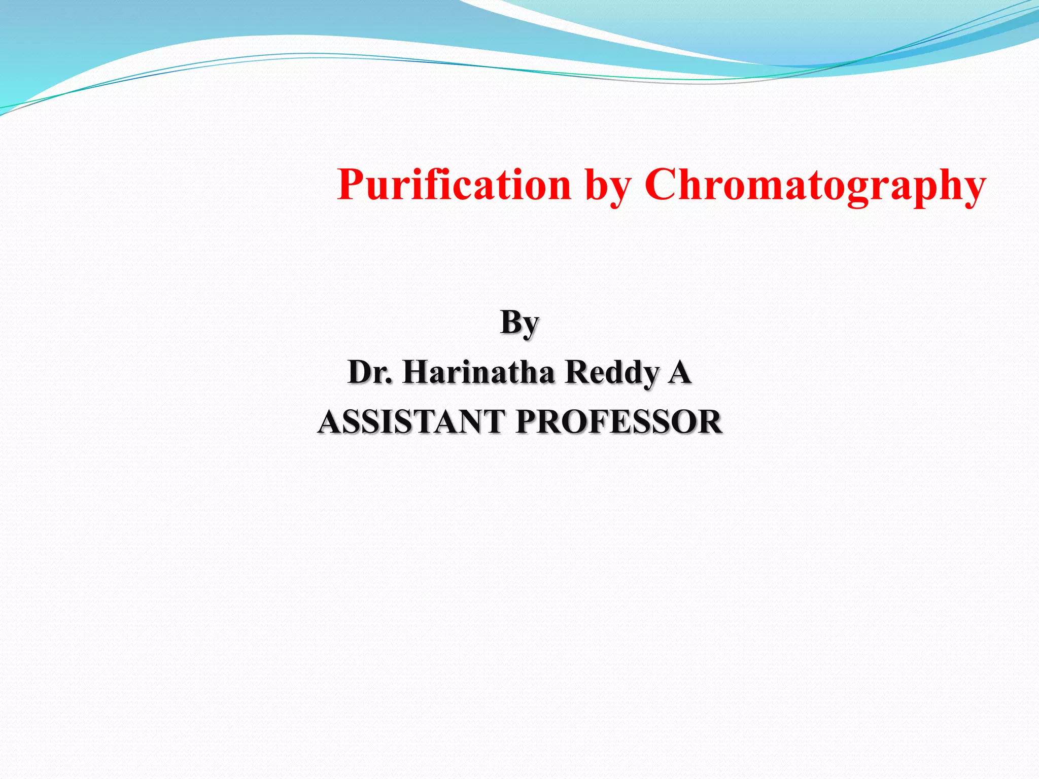 Purification by chromatography and formulation