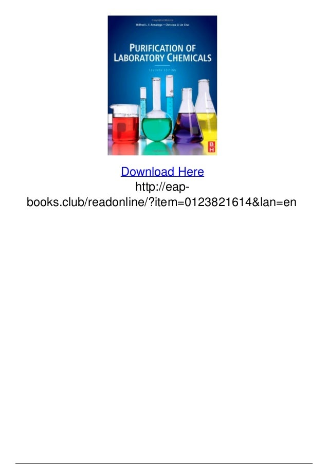 Purification of laboratory chemicals seventh edition pdf