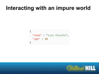 Interacting with an impure world
 