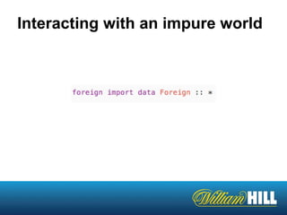 Interacting with an impure world
 