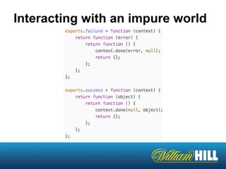 Interacting with an impure world
 