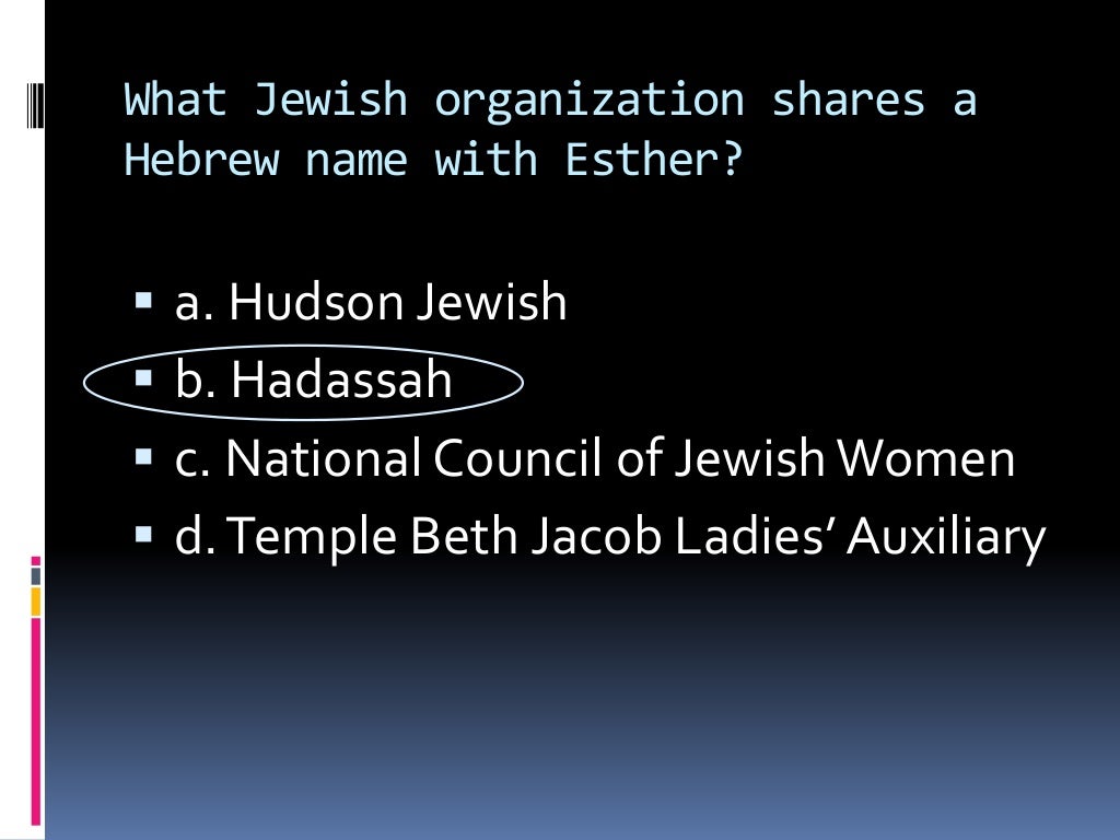 Purim Trivia Questions 2015