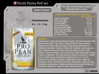 Presentaciones : 0.5 – 1.5 – 3 kg 