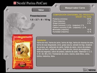 Presentaciones : 1.5 – 2.7 – 8 – 15 kg 