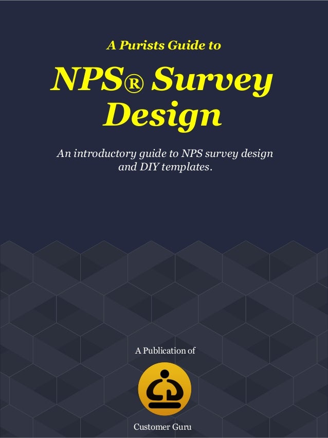 a purists guide to nps survey design