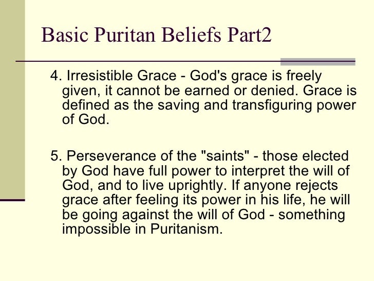 Puritan belief