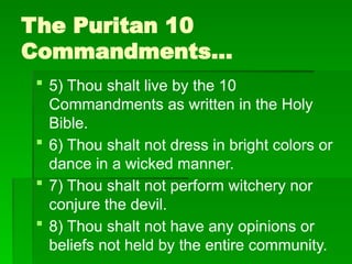 The Influence of Puritan Religion on Colonial American Literature ...