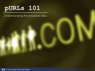 pURLs 101 Understanding Personalized URLs 