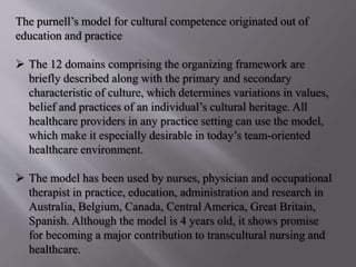 Purnell Cultural Domain _ The Purnell Model and Theory for Cultural ...