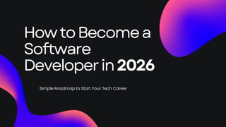 How to become a software developer in 2026 | PDF