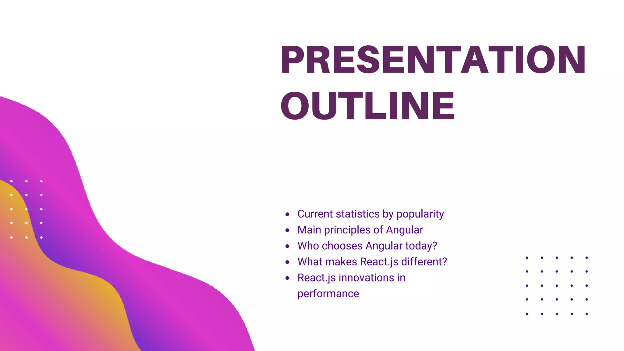 React vs Angular, who wins the competition? | PPT