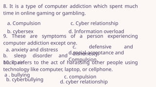 Understanding the Digital Divide, Computer Addiction, and Cyberbullying ...