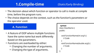 oop pillor polymorphism Code Presentation | PPTX
