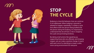 Strooping Behaviour Illustrative Stop Bullying Presentation.pptx