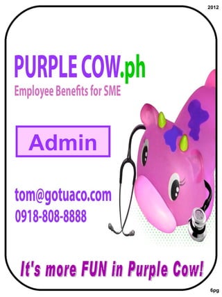 It's more FUN in Purple Cow! Admin 2012 6pg 