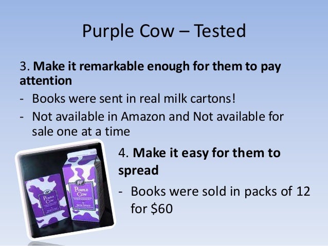 Purple cow summary